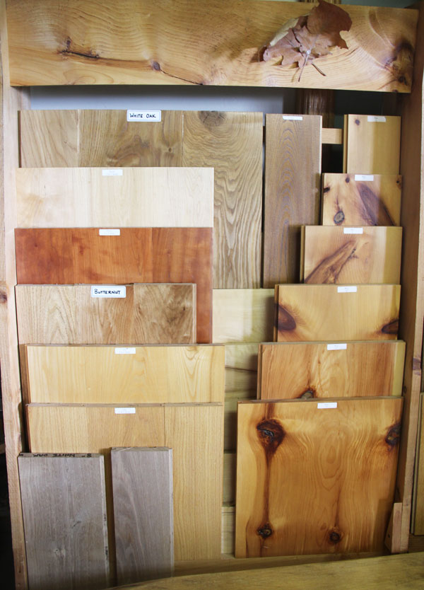 Selection of wood samples